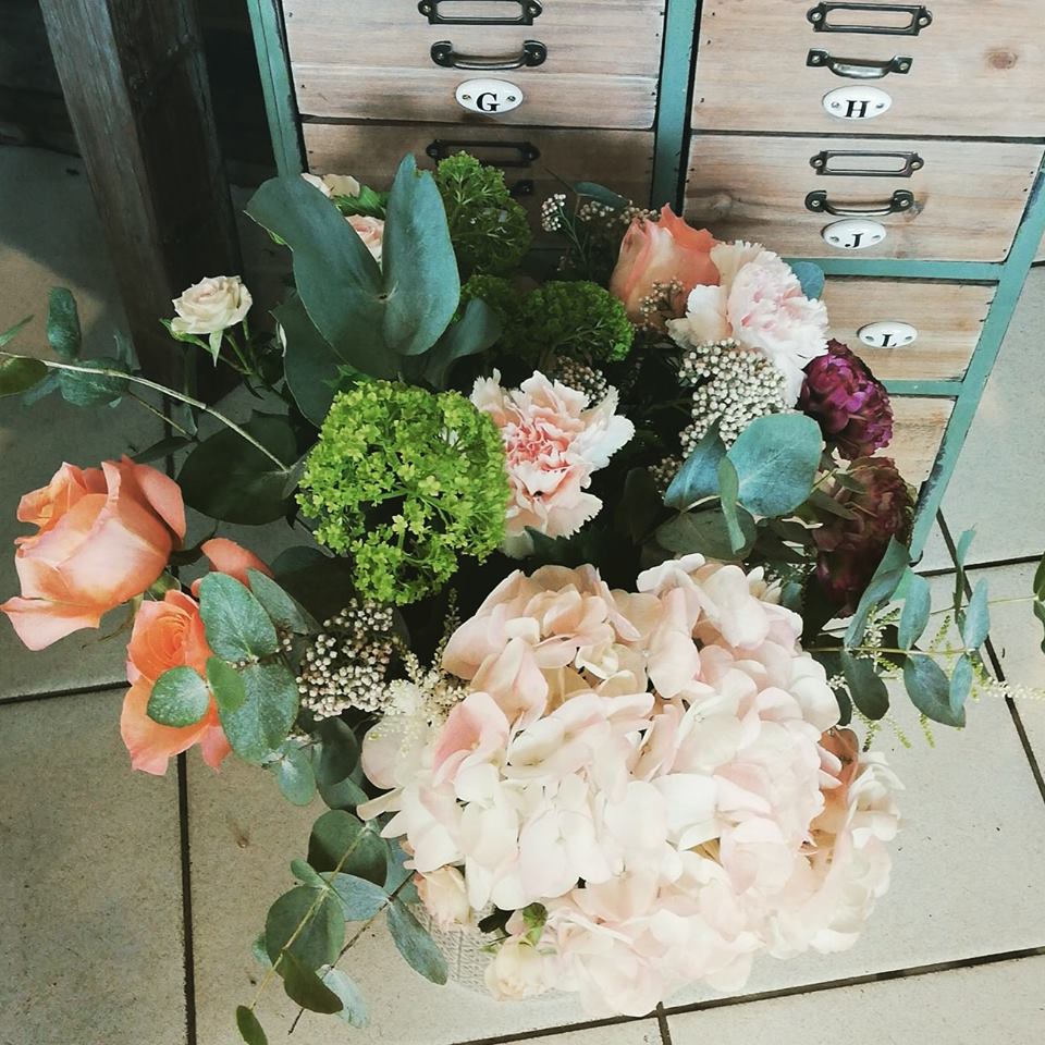  bouquet blanc et vert